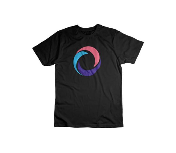 Orbito Black Cotton T-shirt