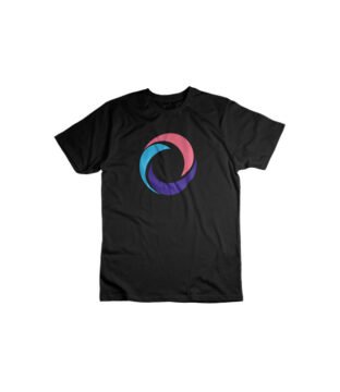 Orbito Black Cotton T-shirt