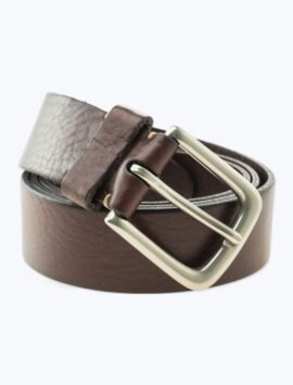 Chocolate PU Leather Formal Belt