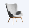 Mendrelia Wooden Febric Chair